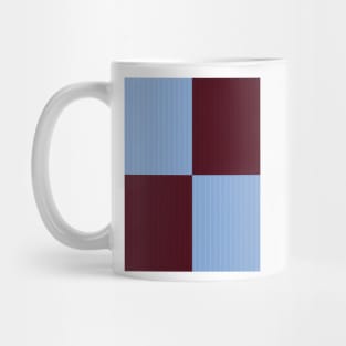 Burnley Retro Claret and Blue Quartered 1996 - 98 Mug